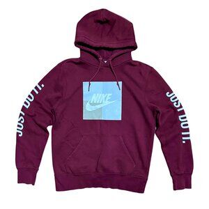 Nike Air Just Do It Vintage Graphic Pullover Hoodie Sweatshirt, Men's Medium
